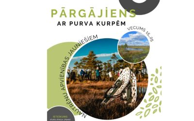 Nautrēnu apvienības jaunieši dosies pārgājienā ar purva kurpēm