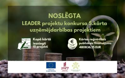 Projektu konkursa 5.kārta noslēgta