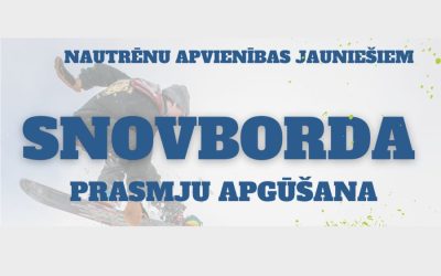 Nautrēnu apvienības jauniešiem iespēja apgūt snovošanas prasmes