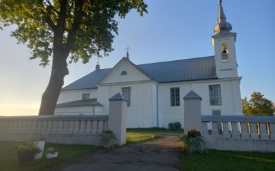 Atjaunota Kaunatas katoļu baznīcas fasādes apdare