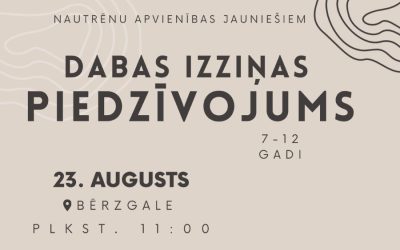 Nautrēnu apvienības jaunieši  dosies dabas izziņas piedzīvojumā