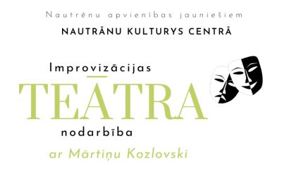 Nautrēnu apvienības jaunieši apgūs improvizācijas teātra pamatus
