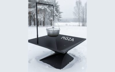 Lūznavas muižas teritorijā uzstādīta āra virtuve