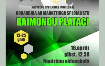 Nautrēnu apvienības jaunieši apgūs mārketinga pamatus