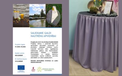 Nautrēnu apvienības pārvaldei iegādāti saliekamie galdi